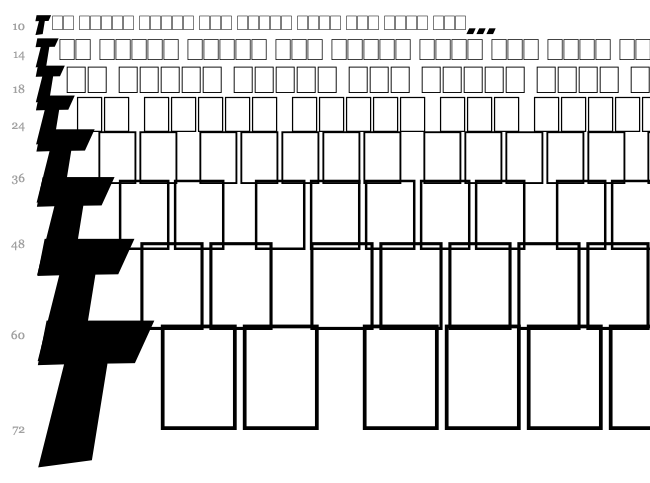 Action Comics font waterfall